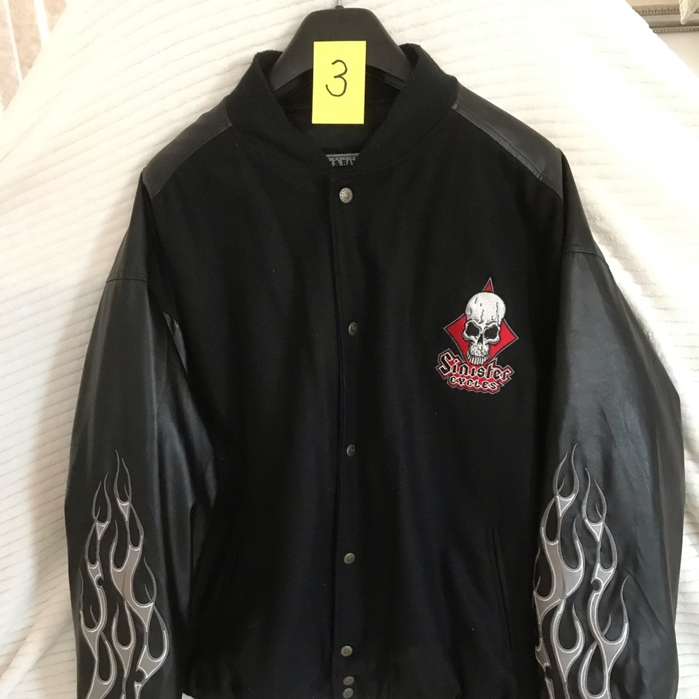 Steve and Barry’s XL Sinister Cycle jacket.